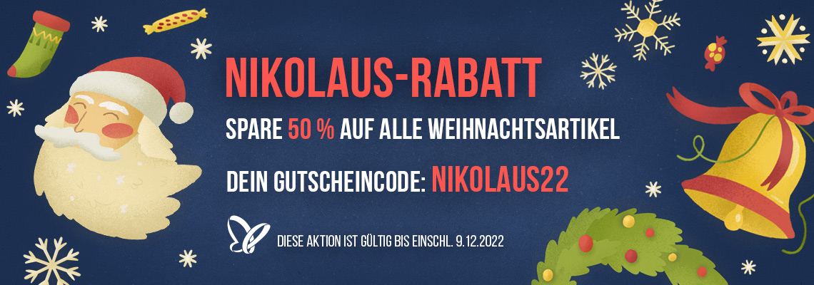 Nikolaus-Aktion mit 50 % Rabatt!